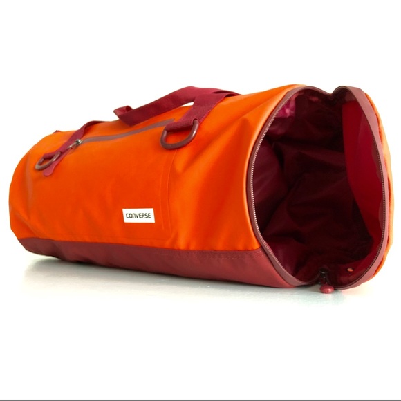 converse duffle bag red